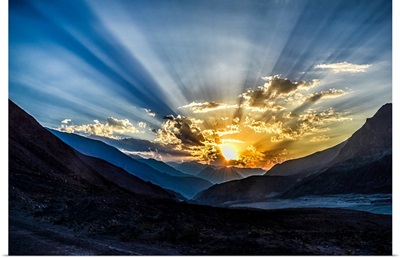 The Sun Sets on the Mighty Karakoram