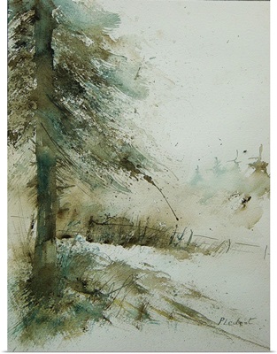 Watercolor Firtree