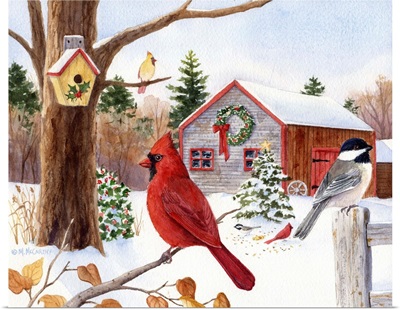 Cardinal, Chickadee