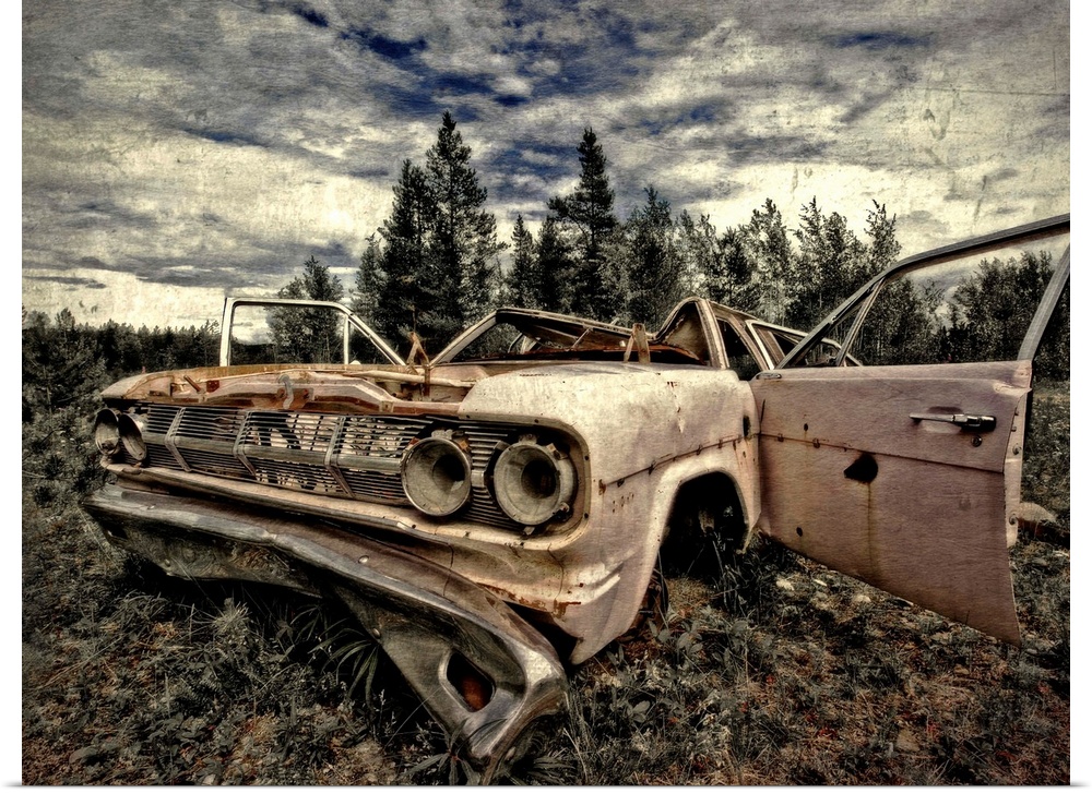Once upon a Cadillac taken somewhere in the middle of nowhere in Yukon, Canada