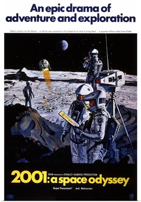 2001 Space Odyssey 2 Sci Fi Movie Poster