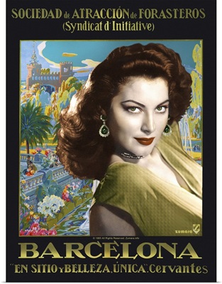 Ava Gardner Colored Barcelona