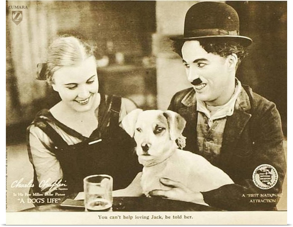 Charlie Chaplin - B&W Dogs Life 2