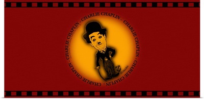 Charlie Chaplin Film Strip Red