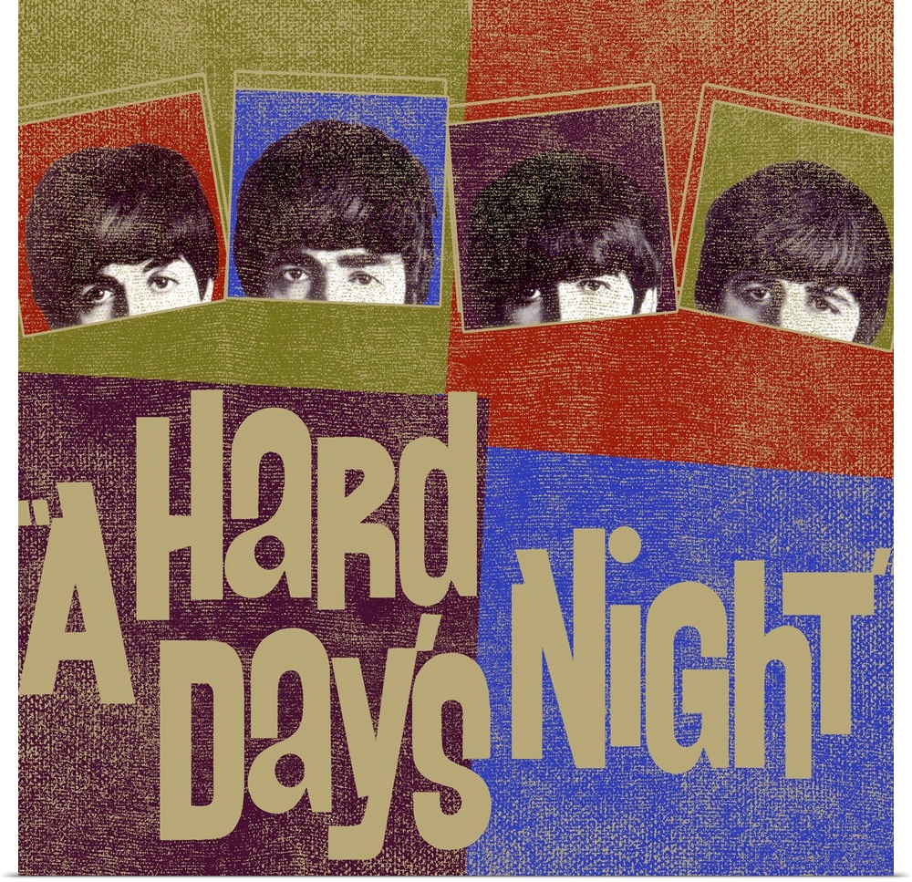 Square "A Hard Day's Night" poster.