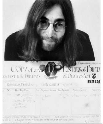 John Lennon Certificate