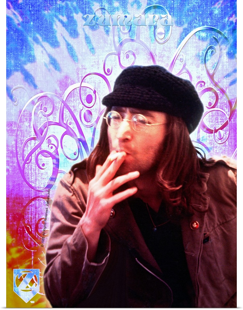 John Lennon Floral Tie Dye 2