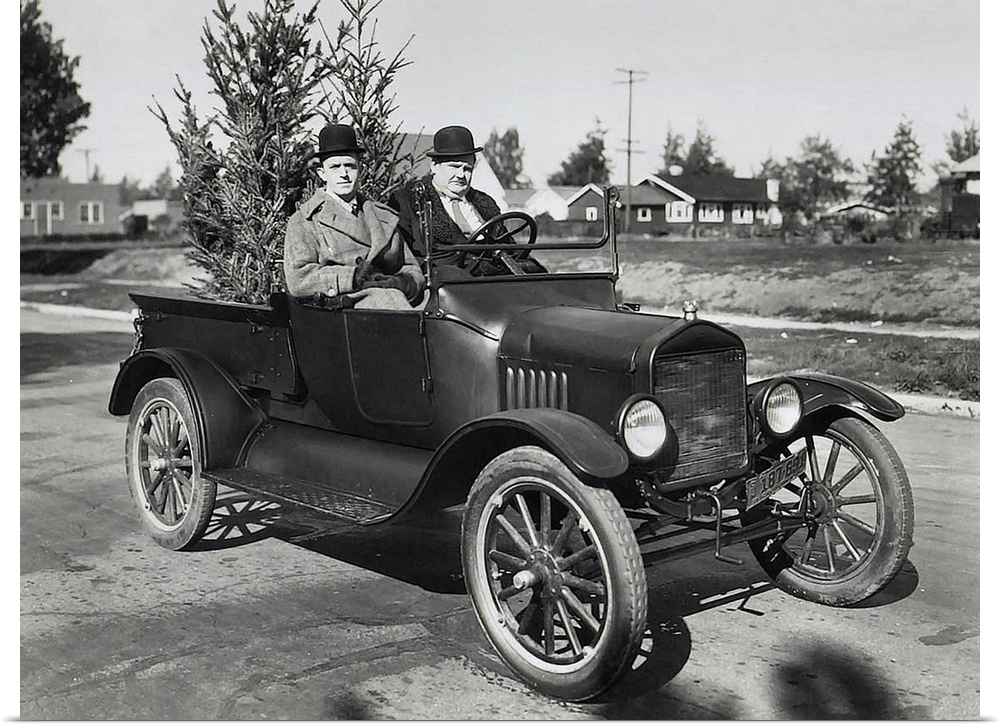 Laurel and Hardy B&W Big Business