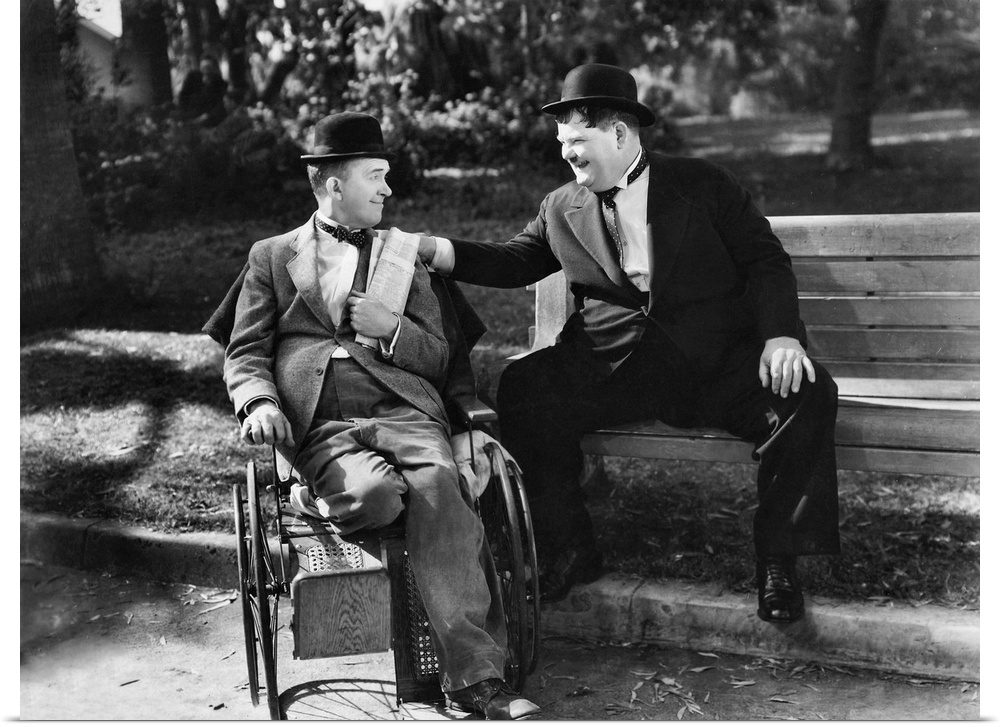Laurel and Hardy B&W Blockheads 2