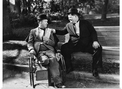 Laurel and Hardy B&W Blockheads 2