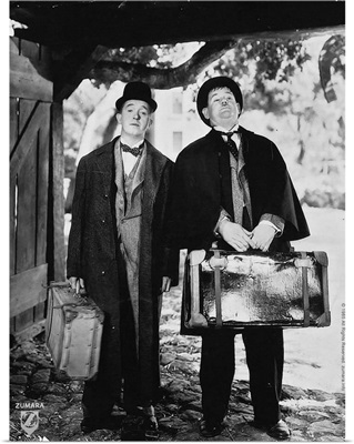 Laurel and Hardy B&W Bonnie Scotland 1