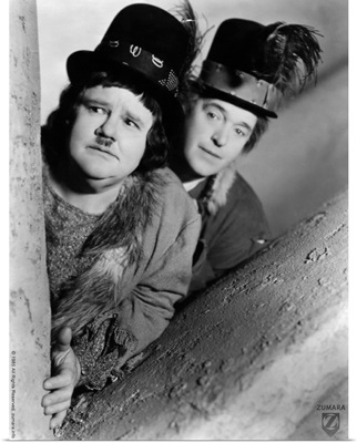 Laurel and Hardy B&W Tree