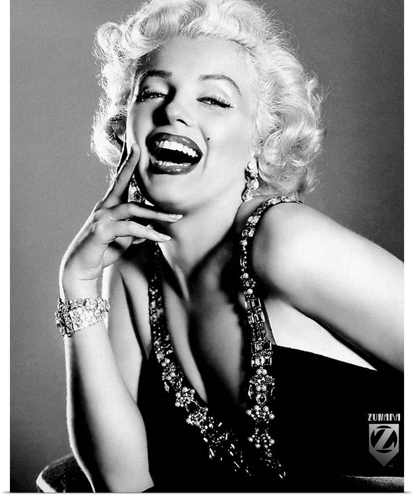 Portrait photograph of American actress, model, singer, and sex symbol Norma Jeane Mortenson.