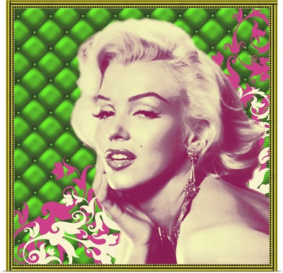 Marilyn Monroe Padded Floral Green/Pink