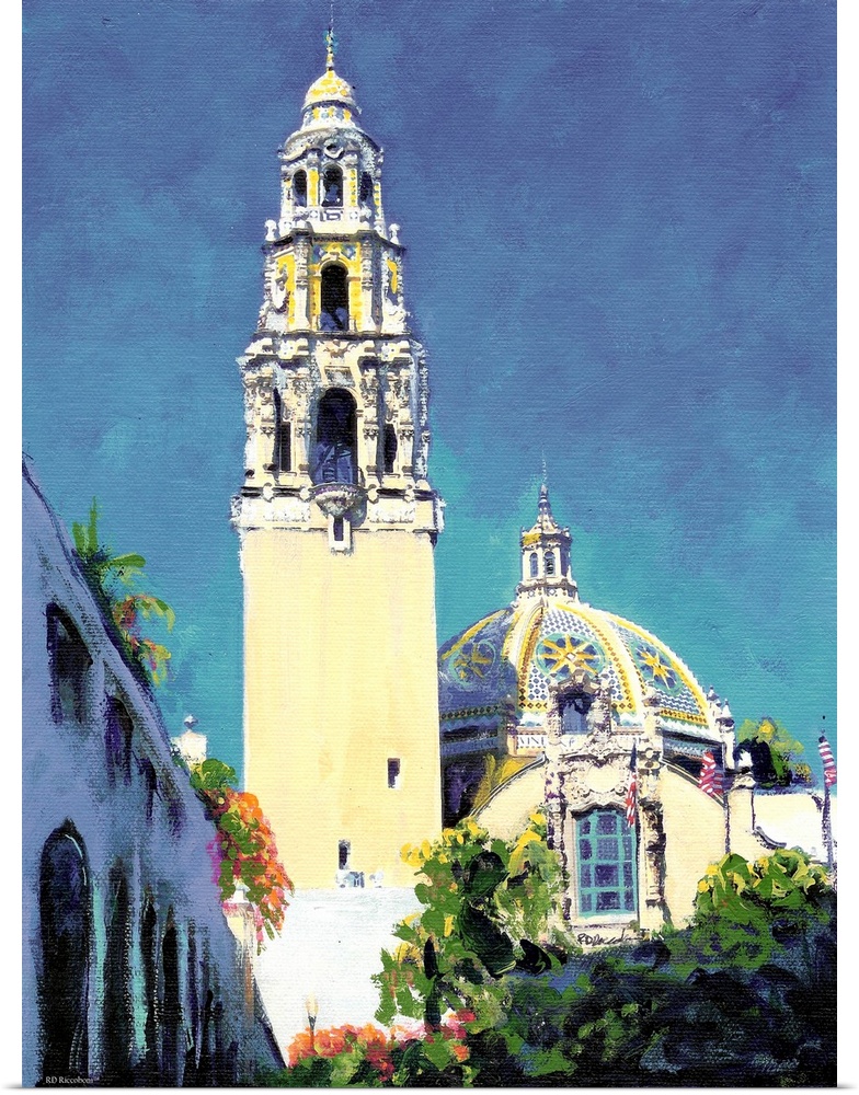 The California building and California Tower in Balboa Park, San Diego by RD Riccoboni.