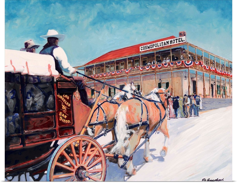 The Cosmopolitan Hotel and Stagecoach by RD Riccoboni.  This grand old hotel, is San Diego's oldest hotel, located at 2600...