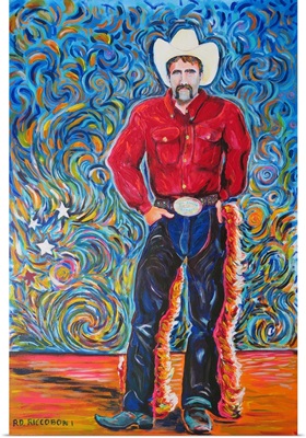 Cowboy with Red Shirt