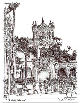 Field Trip to Balboa Park Drawing