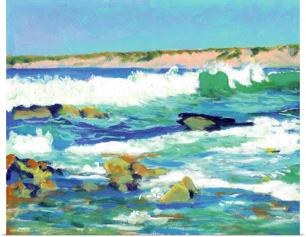 La Jolla Waves painting By RD Riccoboni. Beautiful La Jolla Cove, in San Diego California. The cliffs of torrey pines and ...