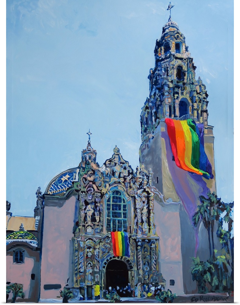 As featured in the California State Capitol building as part of a California Contemporary Collection in 2020, Giant rainbo...