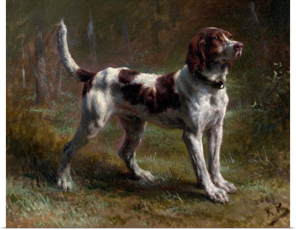 This painting, made from life about 1856, depicts a dog that belonged to a gentleman known as the Vicomte d'Armaille. It i...