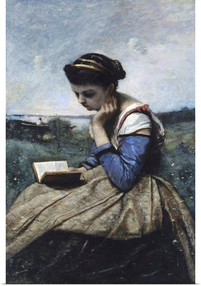 When the seventy-two-year-old Corot showed A Woman Reading at the Salon of 1869, the critic Theophile Gautier praised its ...