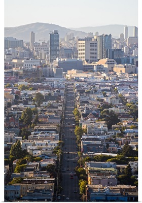 Aerial Street View of Downtown San Francisco