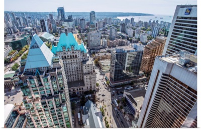 Aerial View Of Downtown Vancouver, British Columbia, Canada