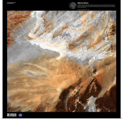 Algerian Sahara - USGS Earth as Art