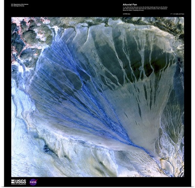 Alluvial Fan - USGS Earth as Art