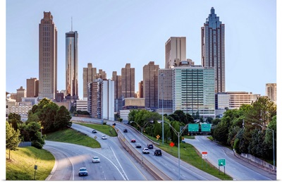 Atlanta City Skyline From The East Side, Georgia