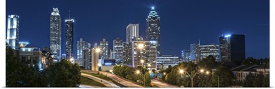 Atlanta, Georgia, skyline at night