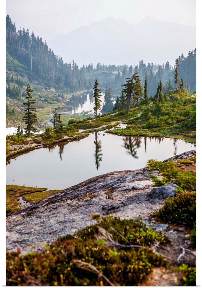 View of Baker Lakes In Mount Baker Wilderness, Washington.