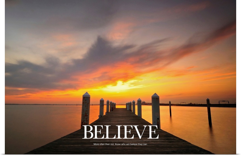 Believe: More often than not, those who win believe they can.