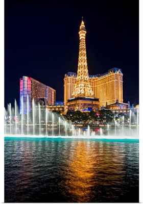 Bellagio Water Show, Eiffel Tower, Las Vegas