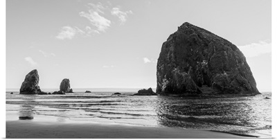 Black and White Haystack Rock, Cannon Beach, Oregon