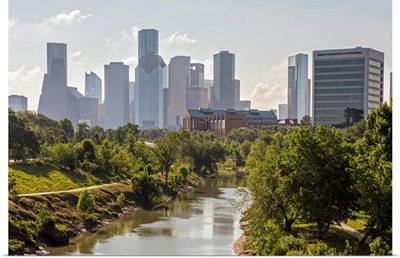 Buffalo Bayou Park - Houston TX Skyline
