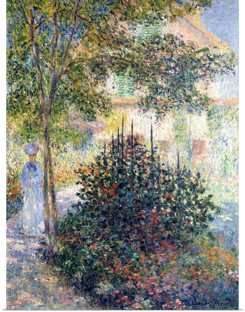 In 1876, Monet made no less than ten paintings of his rented house and garden at Argenteuil. This canvas may be among the ...