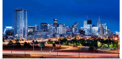 Denver Skyline at Night