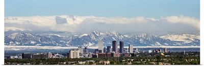 Denver Skyline with Rocky Mountains