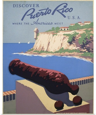 Discover Puerto Rico, U.S.A. - WPA Poster