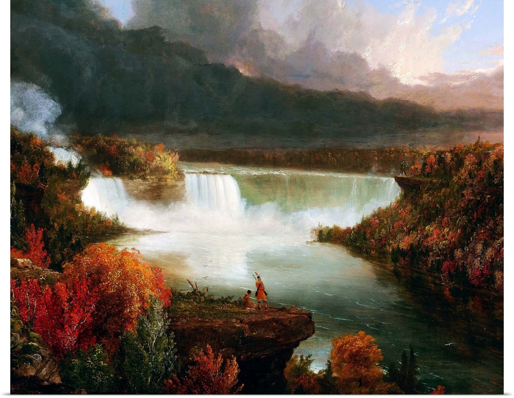 The Art Institute's canvas expresses the untamed spirit of the waterfall that so impressed Cole. As was typical, he did no...