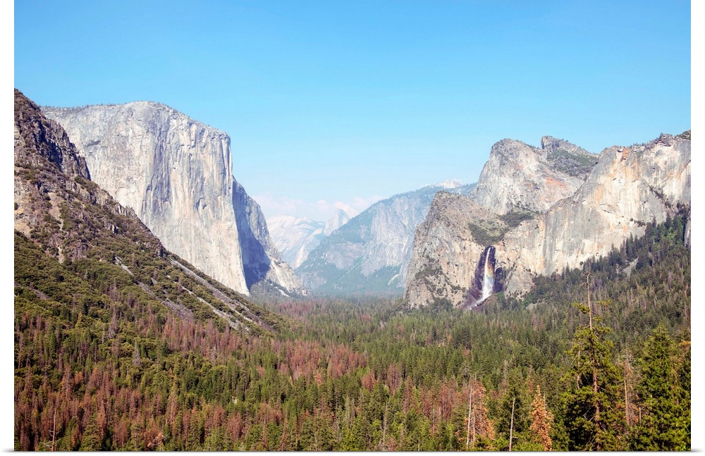 View of El Capitan and Yosemite Valley in Yosemite National Park, California.