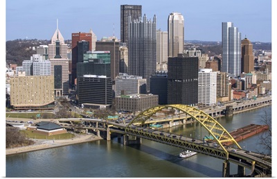 Fort Pitt Bridge and the City of Pittsburgh, Pennsylvania
