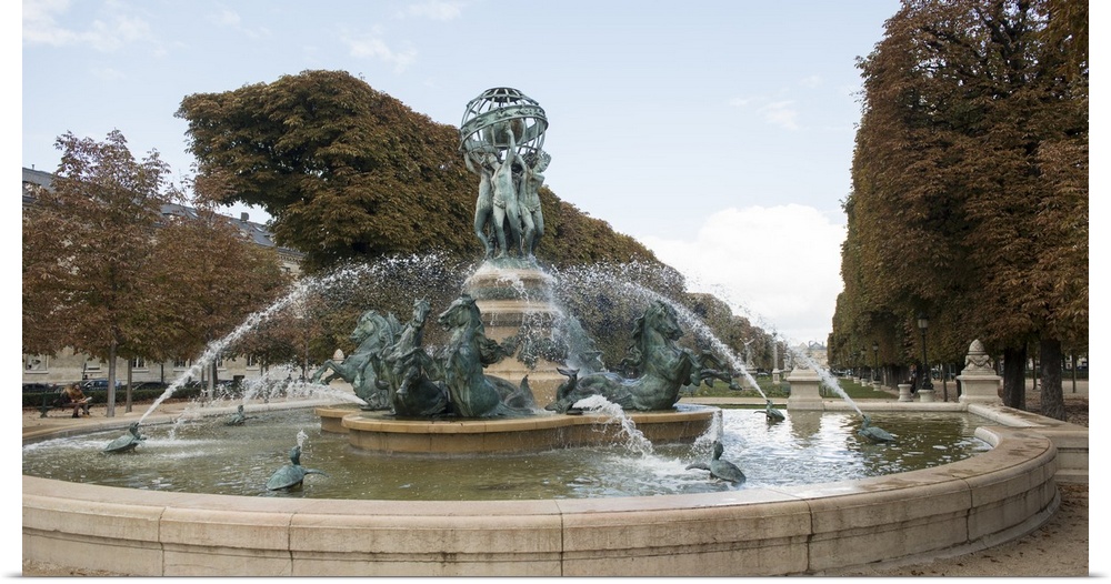 Photograph of the Fountain Of The Observatory in Paris, France.