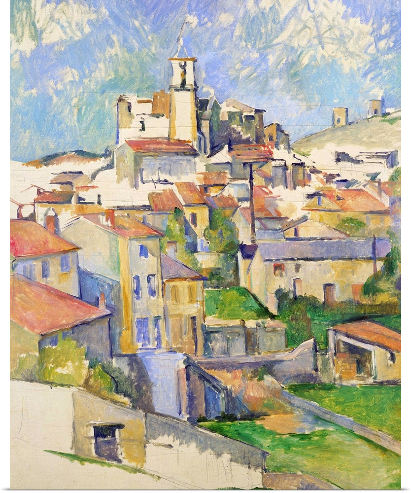 This is one of three views of Gardanne, a hill town near Aix-en-Provence where Cezanne worked from the summer of 1885 thro...