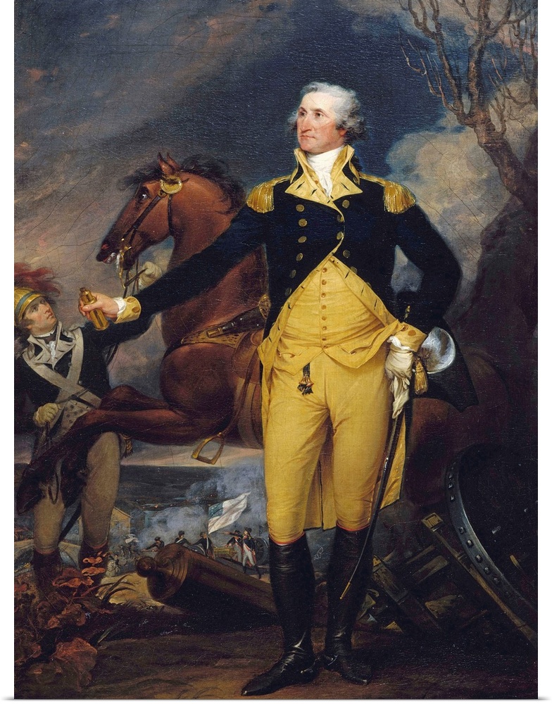 George Washington sat for Trumbull in Philadelphia in 1792; from that sitting, the artist created a fullsize canvas (Yale ...