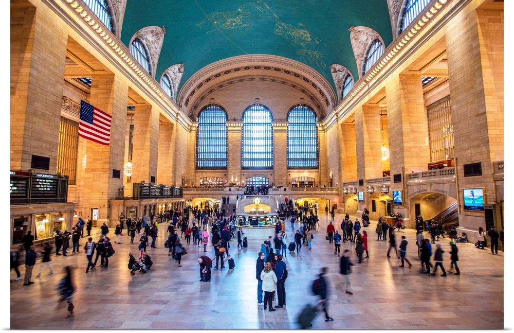 Interior view of Grand Central Terminal in New York City.
