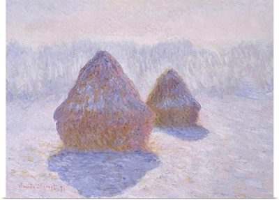 Haystacks (Effect of Snow and Sun)