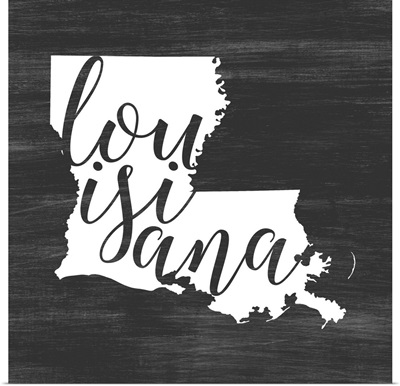 Home State Typography - Louisiana